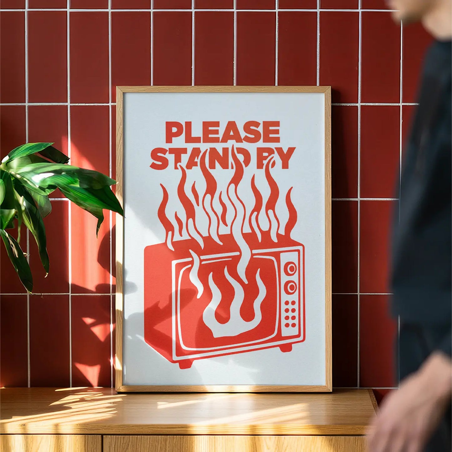 PLEASE STAND BY - Handmade Original Artwork