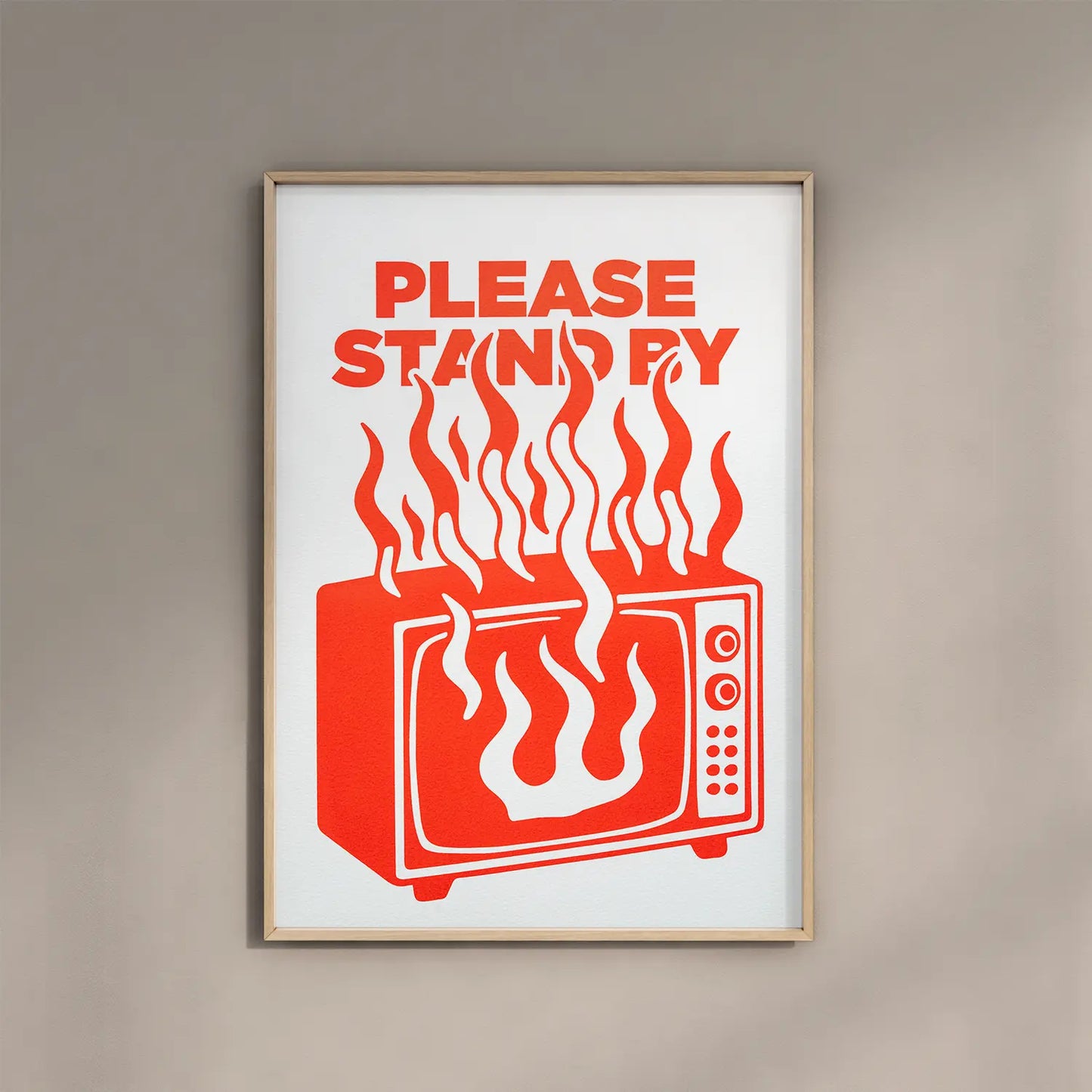 PLEASE STAND BY - Handmade Original Artwork