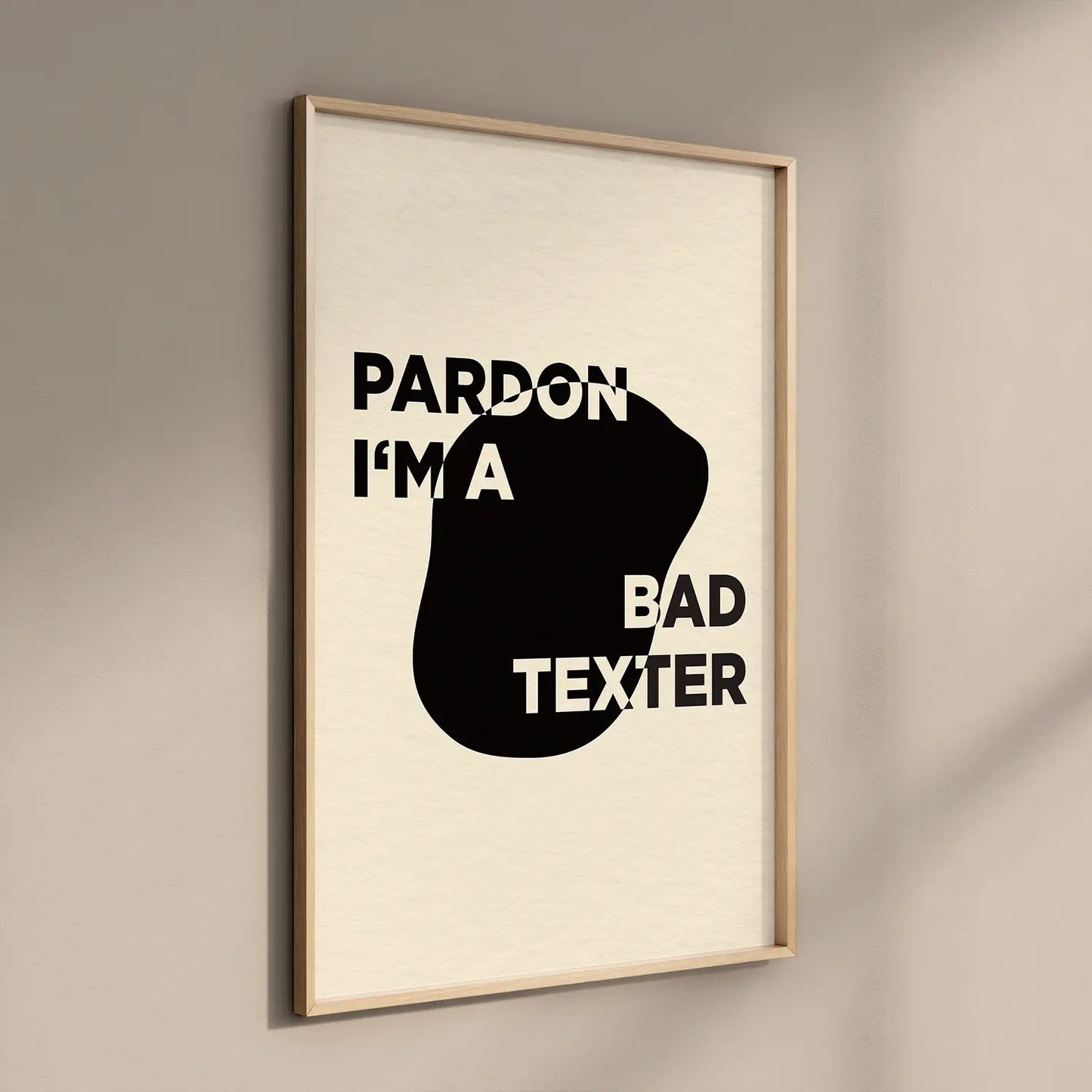 PARDON - Typography Poster