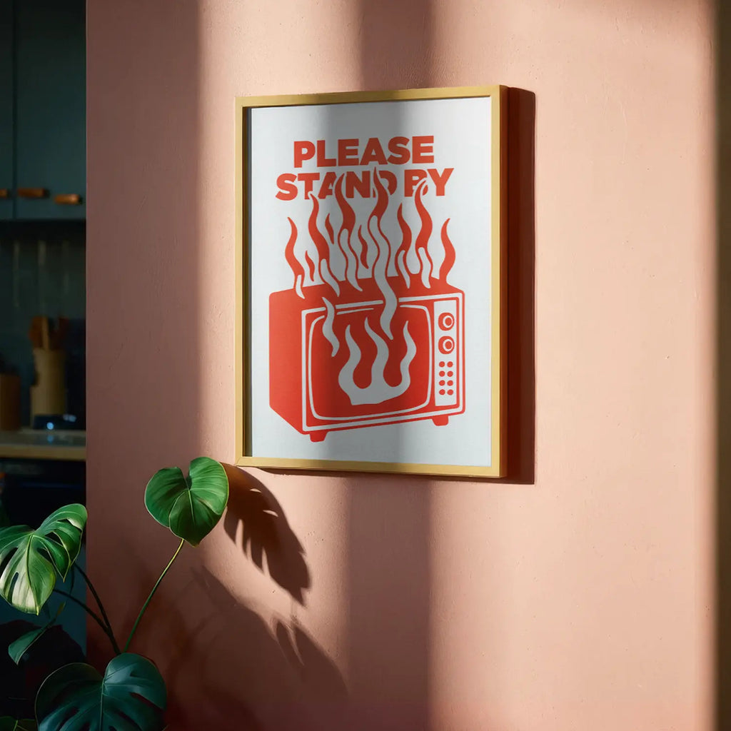 PLEASE STAND BY - Handmade Original Artwork