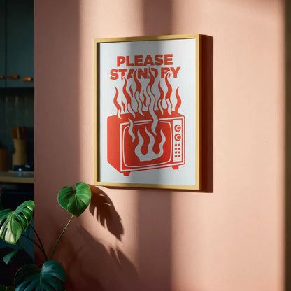 PLEASE STAND BY - Handmade Original Artwork