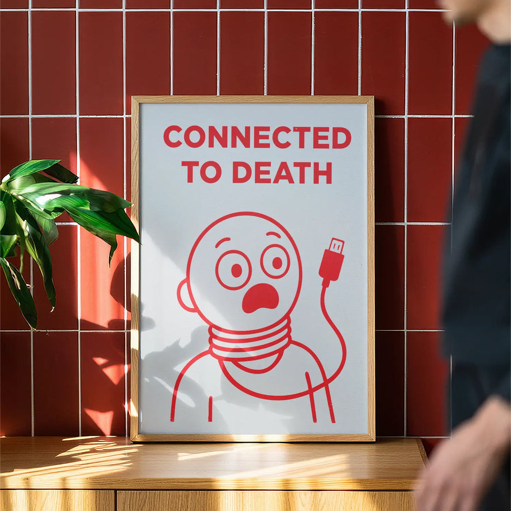 Connected To Death - Handmade Artwork