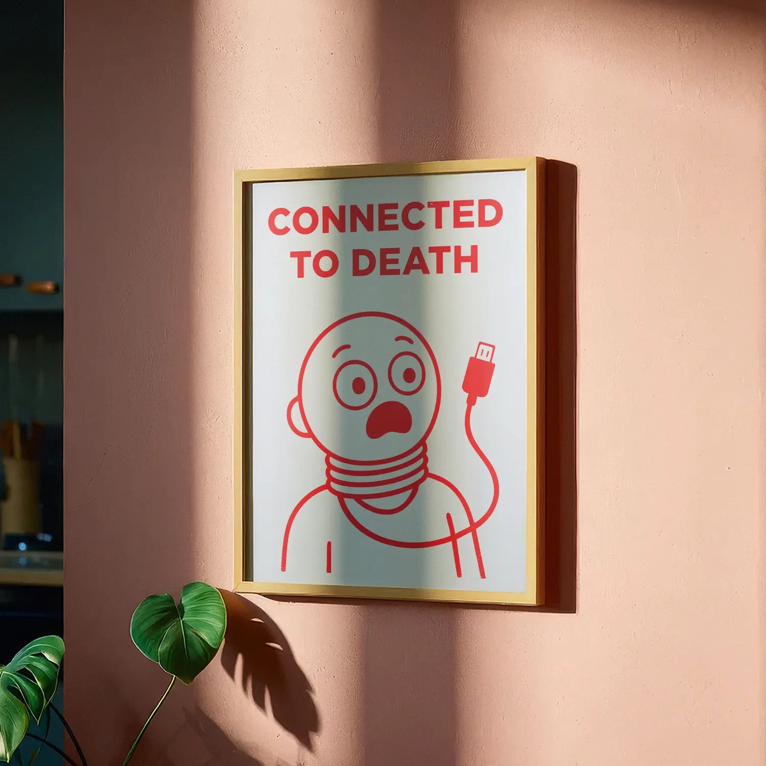 Connected To Death - Handmade Artwork