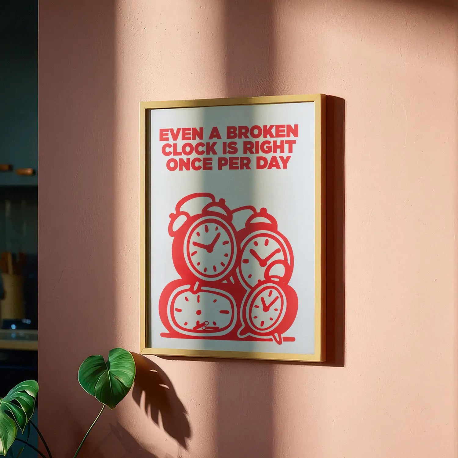 Broken Clock - Handmade Artwork