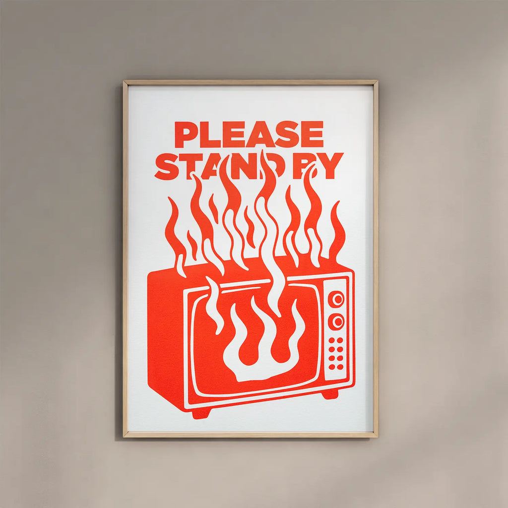 PLEASE STAND BY - Handmade Original Artwork