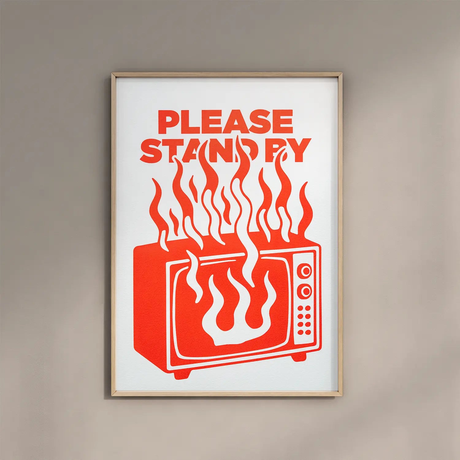 PLEASE STAND BY - Handmade Original Artwork
